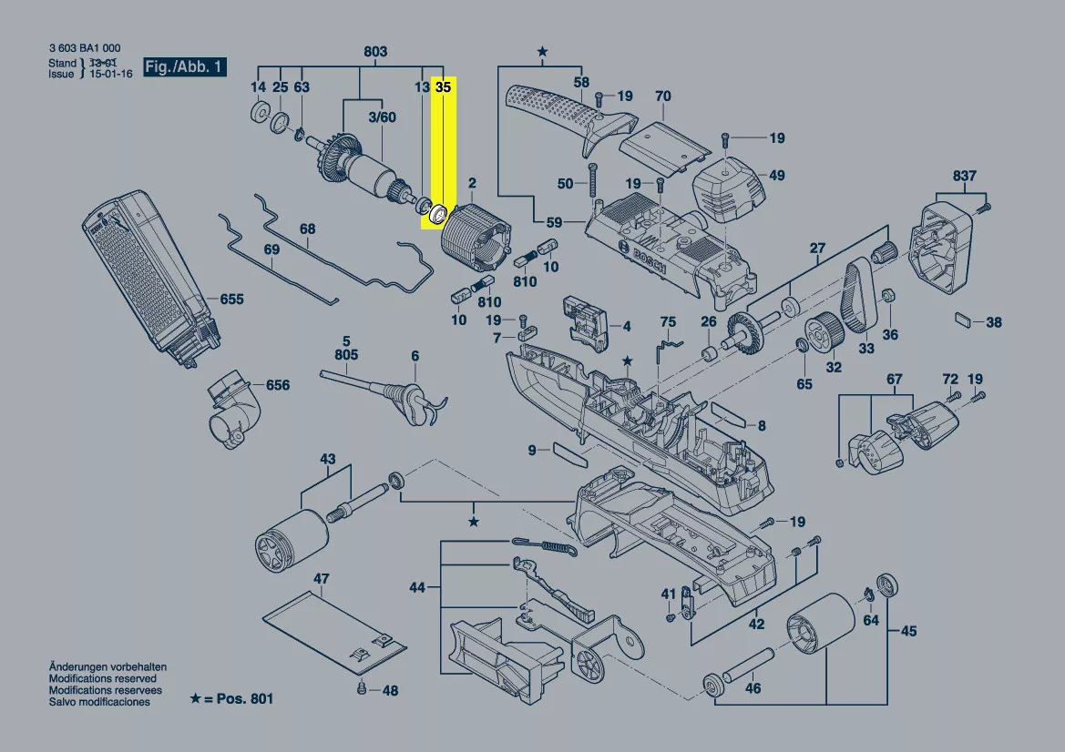 Bague intermédiaire réf. 1 619 X06 351 Bosch